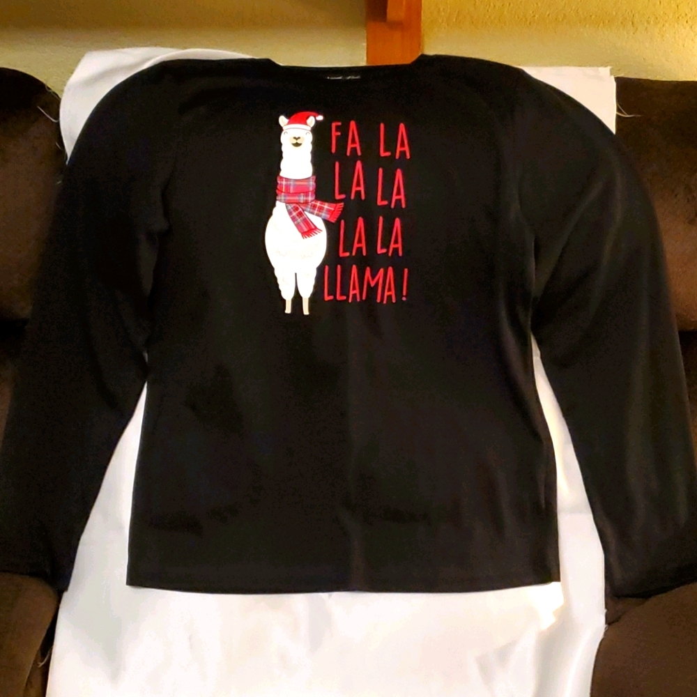 Llama Holiday Long Sleeve Shirt